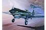Box art illustration of two P-40C Warhawk fighter planes with shark mouth nose art flying over a landscape.