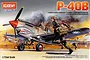 Academy 1/72 Curtiss P-40B Warhawk Fighter Scaled Plastic Model Kit 12456