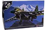 Academy 1/48 scale M-29A Fulcrum A model kit box featuring an illustration of a MiG-29 fighter jet flying over a mountain landscape.
