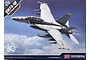 Academy 1/72 scale USN F/A-18F VFA-2 Bounty Hunters plastic model kit box art showing a fighter jet in flight against a blue sky.