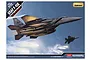 Box art for an Academy 1/72 scale USAF F-15E Strike Eagle model kit, featuring two fighter jets flying in formation against a blue sky.