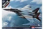 Box art for an Academy 1/72 scale USAF F-15E D-Day 75th Anniversary model kit showing the aircraft in flight over a coastline.