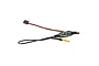 Futaba SBS-01TE telemetry temperature sensor with a black control module, wiring, and a yellow-tipped probe against a white background.