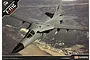 Academy 1/48 scale RAAF F-111C model kit box art featuring an F-111C jet flying over a mountainous landscape.