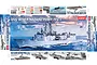Academy 1/350 USS Oliver Hazard Perry FFG-7 Guilded Missile Frigate Scaled Plastic Model kit w/ Australian Forces Insignias 14102