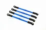 GPM Blue Aluminium Front/Rear Lower Linkages 4Pcs WR049F/R-B-BEBK