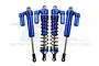 GPM Blue Aluminium 135mm UDR Front Adjustable Piggyback Shocks 4Pcs UDR135FFX/L-B-BEBK
