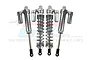 GPM Silver Aluminium 135mm UDR Front Adjustable Piggyback Shocks 4Pcs UDR135FFX/L-S-BEBK