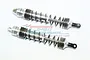 GPM Silver Aluminium 135mm UDR Front Adjustable Piggyback Shocks 2Pcs UDR135F-S-BEBK