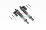 GPM Grey Aluminium 100mm Adjustable Piggyback Shocks 2Pcs CP100F/R/L-GS
