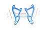 GPM Blue Aluminium Front Upper Suspension Arms 2Pcs w/ Hardware UDR054A-B