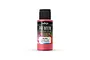 A 60ml bottle of Vallejo Premium Airbrush Color in Metallic Red, featuring a black cap and a label with product details.