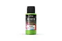 A 60ml bottle of Vallejo Premium Airbrush Color in Fluorescent Green, featuring a black cap and a label with the product name and code 62.039.