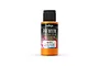 A 60ml bottle of Vallejo Premium Airbrush Color in Candy Orange, featuring a black cap and a label with product details.