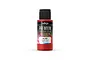 A 60ml bottle of Vallejo Premium Airbrush Color in Bright Red, featuring a black cap and a label with product details.
