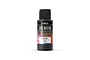 A 60ml bottle of Vallejo Premium Airbrush Color in Black, featuring a black cap and a label with abstract colorful swirls.