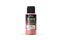 A 60ml bottle of Vallejo Premium Airbrush Color in Metallic Orange, featuring a black cap and a label with product details.