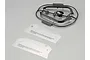 Killerbody Matte Black 1/10 Toyota Land Cruiser 3.75" Front Wheel Arches 2Pcs 48698