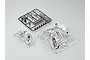 Killerbody 1/10 scale Toyota 86 plastic parts set including chrome-plated light buckets and black trim pieces on sprues.