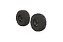 ARRMA 2.2/3.0" dBoots Fortress SC Tyres on 5 Spoke Gunmetal Rims - Glued Wheels 2Pcs ARA550087
