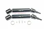 Two black GPM CVD drive shafts with included mounting hardware and O-rings on a white background.