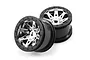 Axial 2.2" Raceline Renegade Chrome Rims 2Pcs AX08137