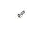 A silver aluminium 25T servo horn for RC vehicles, featuring a splined center hole and a single threaded mounting point.