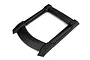 Black Traxxas X-Maxx roof skid plate viewed from an angle against a white background.