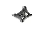 A black plastic Losi front upper arm shock mount spare part for an RC vehicle.