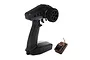 Spektrum SLT3 3-channel pistol-grip transmitter and SR315 receiver on a white background.