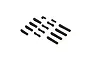A set of 14 black composite rod ends of varying lengths and shapes arranged on a white background.
