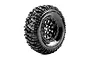Louise 1.9" CR-Mallet Super Soft Tyres on Black Rims - Glued Wheels 2Pcs L-T3346VB