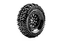 Louise 1.9" CR-Champ Super Soft Tyres on Black Rims - Glued Wheels 2Pcs L-T3345VB