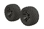 ARRMA 2.8" dBoots Fortress MT Tyres on Split Spoke Gunmetal Rims - Glued Wheels 2Pcs ARA550086
