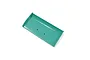 A peppermint green Kyosho Javelin RC car wing viewed from above on a white background.
