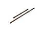 Two Yeah Racing spring steel rear drive shafts for RC vehicles, featuring a dark metallic finish and laser-etched branding.