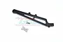 GPM Racing black aluminium rear chassis brace with a silver metal collar and a small screw on a white background.