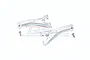GPM Silver Aluminium Front Upper Suspension Arms 2Pcs w/ Hardware MAF054-S