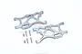 GPM Grey Silver Aluminium Rear Lower Suspension Arms Set MAF056-GS