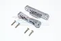 GPM Grey Silver Aluminium Rear Lower Suspension Mount 2Pcs w/ Hardware MAK009-GS