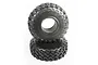 Two Axial 2.2 inch Falken Wildpeak RC crawler tires stacked on a white background.