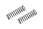 Two black Kyosho big bore RC shock springs with orange identification markings on a white background.