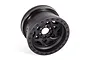 A single black Axial 2.2-inch Walker Evans IFD RC crawler wheel rim shown from a three-quarter angle on a white background.