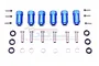GPM Blue Aluminium TRX6 +23mm Hex Adapters 6Pcs w/ Hardware TRX6010/23MM-B