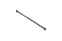 Axial steel rear centre drive shaft with 77mm laser-etched branding on a white background.