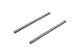 Two silver metal body post retaining pins for ARRMA RC vehicles shown against a white background.