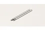 Two silver metal RC shock shafts for Kyosho Optima buggy, shown against a plain white background.