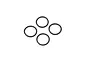 Kyosho O-Ring 19x2mm 4Pcs ORG19BK