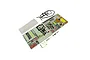 Kyosho Ultima 1/10 scale unpainted RC body shell, wing, and decal sheet on a white background.