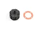 Kyosho differential case set including a black plastic housing and a thin orange gasket.